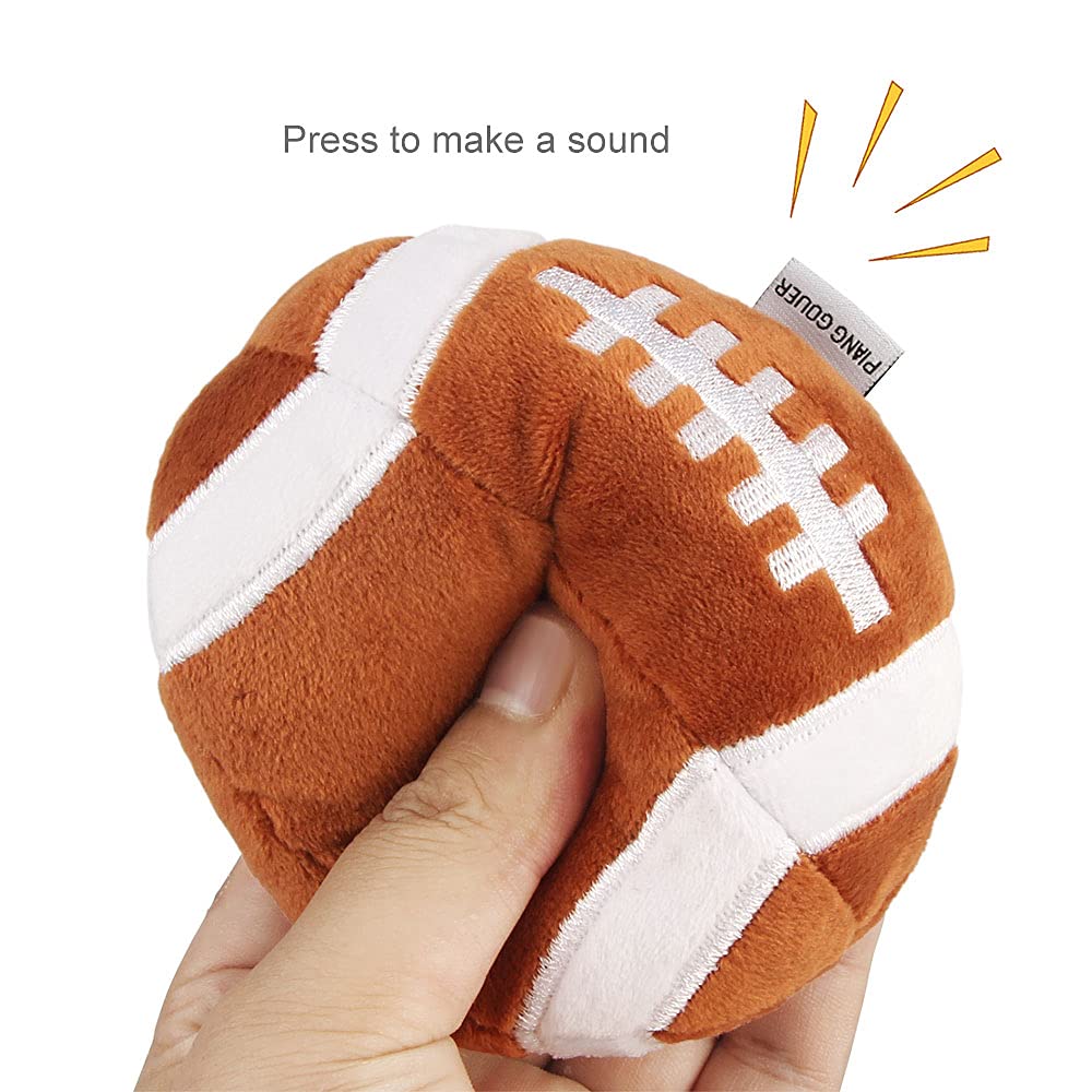 3-Pack Interactive Dog Toys Ball Set - Squeaky Soccer, Football & Tennis Balls for Small & Medium Dogs - Fluffy Plush Chew Toys with Squeakers - Perfect for Playtime, Training & Dog Birthday Gifts