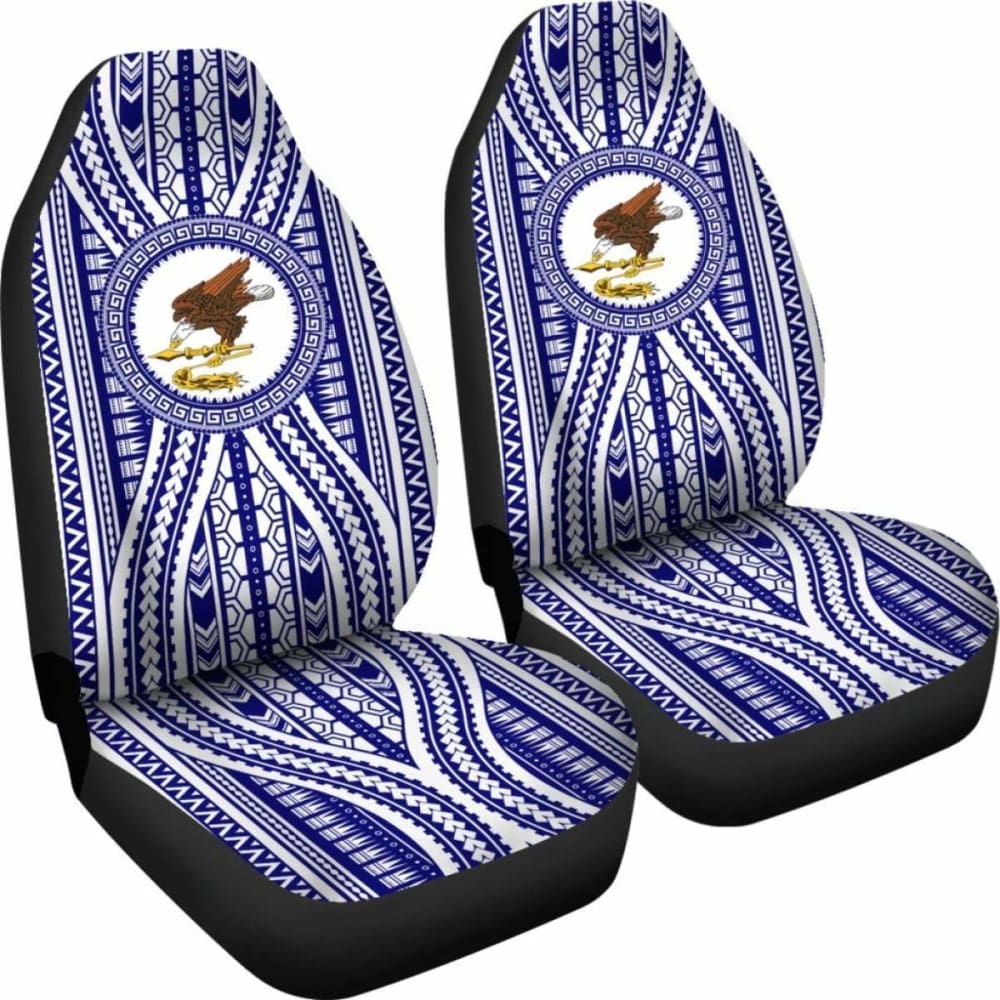 American Samoa Flag Blue Car Seat Covers - Premium Custom Fit for Cars, Trucks & SUVs | Durable & Stylish Protection for Road Trips & Daily Commutes