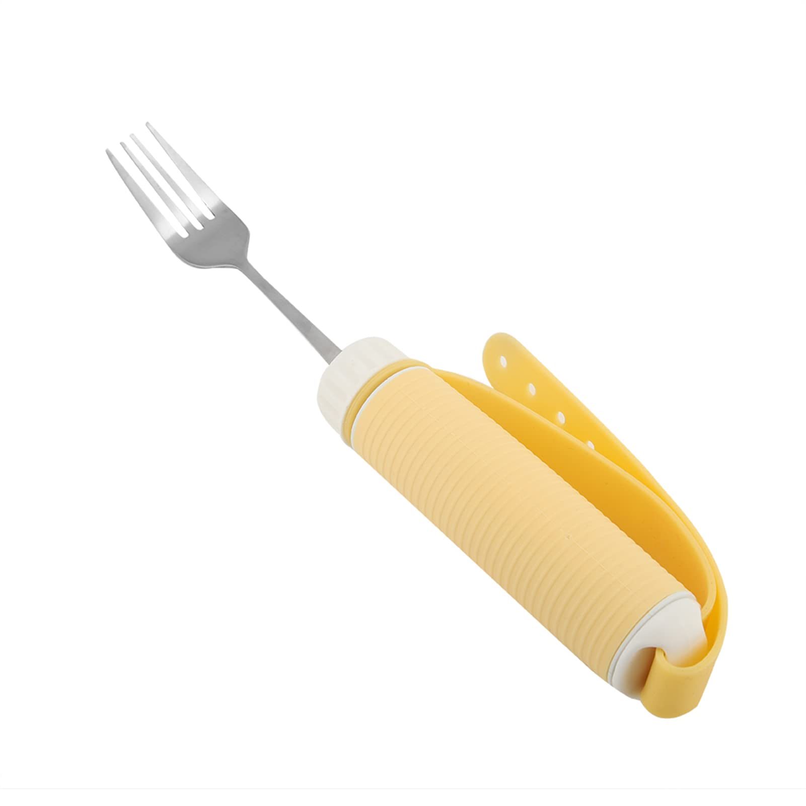 Weighted Non-Slip Adaptive Utensils for Elderly & Disabled - Stainless Steel Easy Grip Spoons & Silverware Set for Hand Tremors, Parkinson's & Arthritis - Ideal for Independent Eating & Daily Kitchen Use