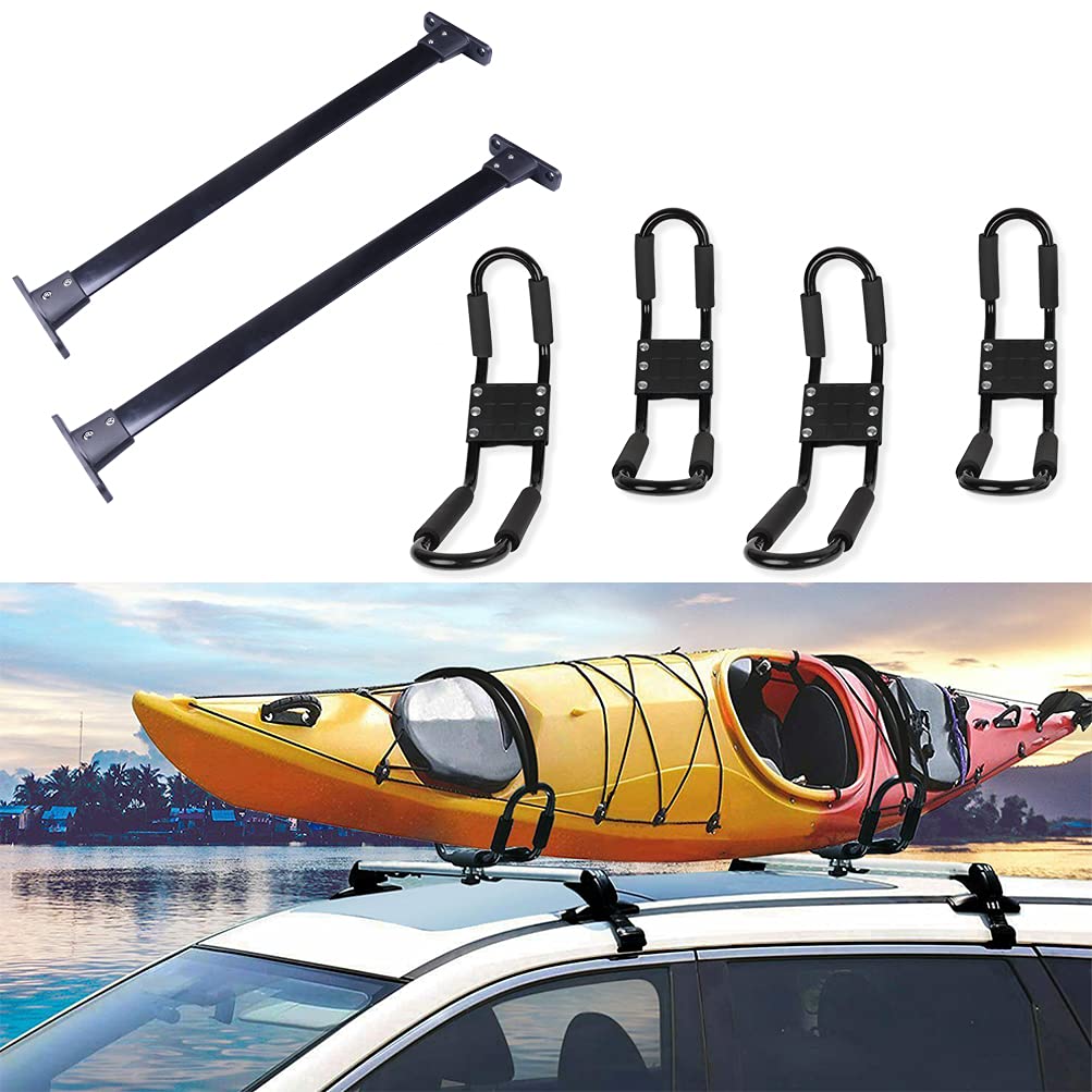 ROADFAR Universal Car Roof Rack Cross Bars - Compatible with Nissan Pathfinder 2005-2012 Models | Heavy Duty Aluminum Crossbars for Kayak, Canoe, Bike, Snowboard, Ski, Luggage Carrier | Perfect for Outdoor Adventures, Camping & Road Trips