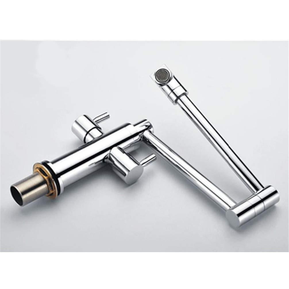 Dual Handle Hot and Cold Water Kitchen Faucet Extension - Mixer Tap for Sink with Sprayer, Perfect for Washing Dishes, Filling Pots & Cleaning Vegetables