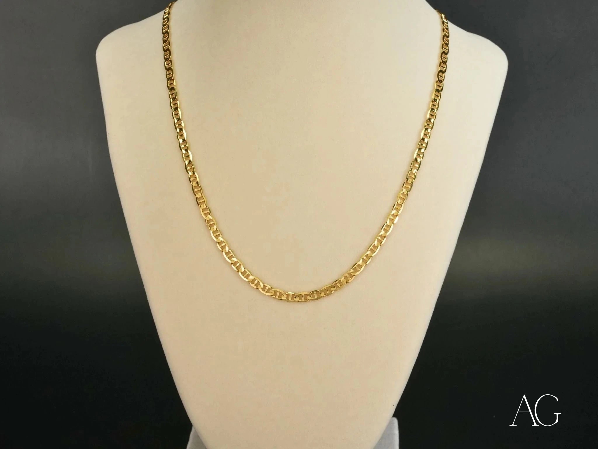 18K Gold Anchor Chain Necklace for Men & Women – Timeless Strength & Durability – Perfect for Everyday Wear, Gifts, and Special Occasions
