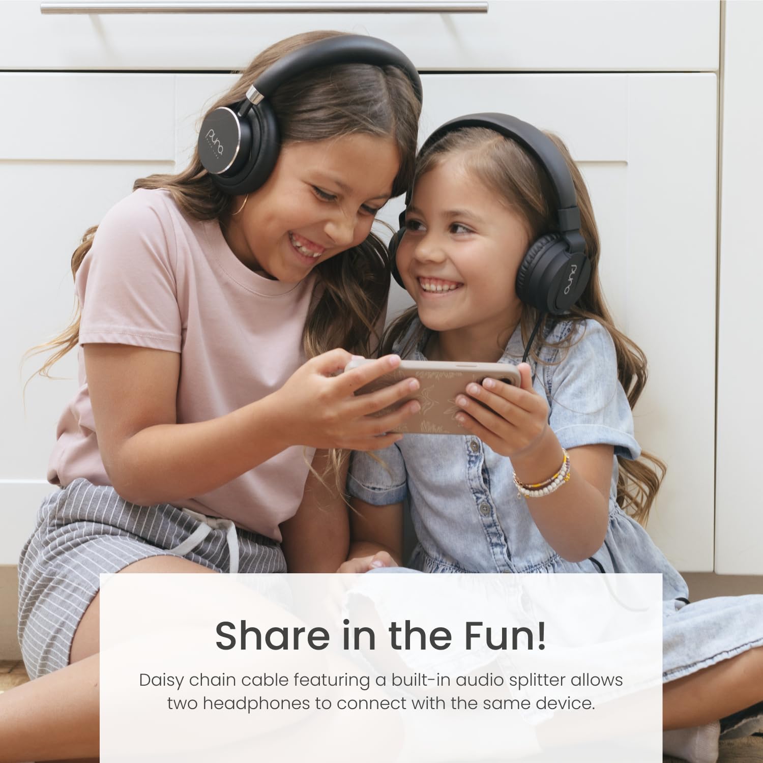 Puro Sound Labs BT2200s Plus Volume Limited Kids’ Bluetooth Headphones - Wireless Over-Ear Headset for Safe Listening, School, Travel & Gaming (Black)