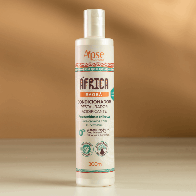 **Apse Cosmetics Africa Baobab Hair Care Kit – Shampoo, Conditioner, Leave-In Cream & Finishing Spray (4-Piece Set) – Hydrating & Repairing for Dry, Damaged Hair – Perfect for Curly, Natural & Textured Hair Types**