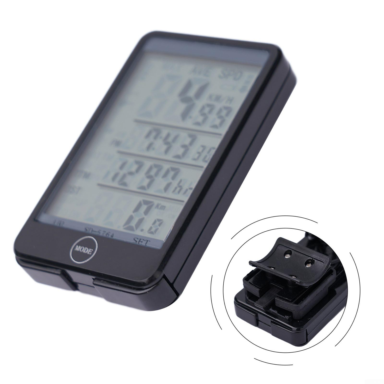 Waterproof LCD Backlit Touch Screen Bike Computer with Speedometer - Perfect for Cycling, Mountain Biking & Outdoor Fitness Tracking