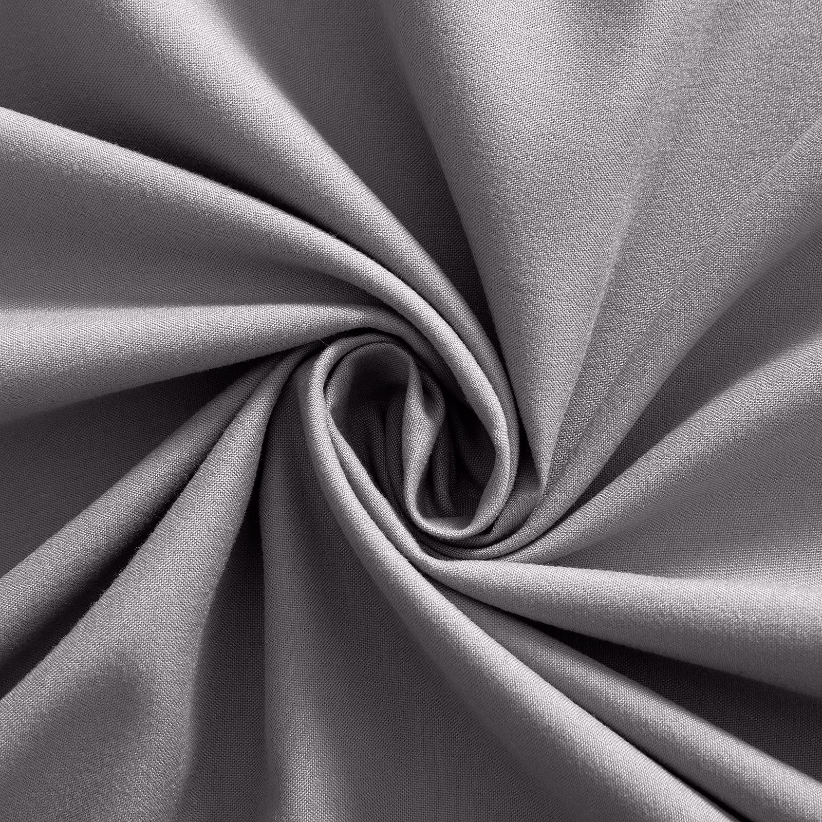 KKJIAF 2 Pack King Size Pillowcases - 1800 Thread Count Microfiber Pillow Covers with Envelope Closure, 20x36 Inches, Ultra Soft & Wrinkle Resistant (Dark Grey) - Perfect for Bedroom, Hotel, Travel & Home Decor
