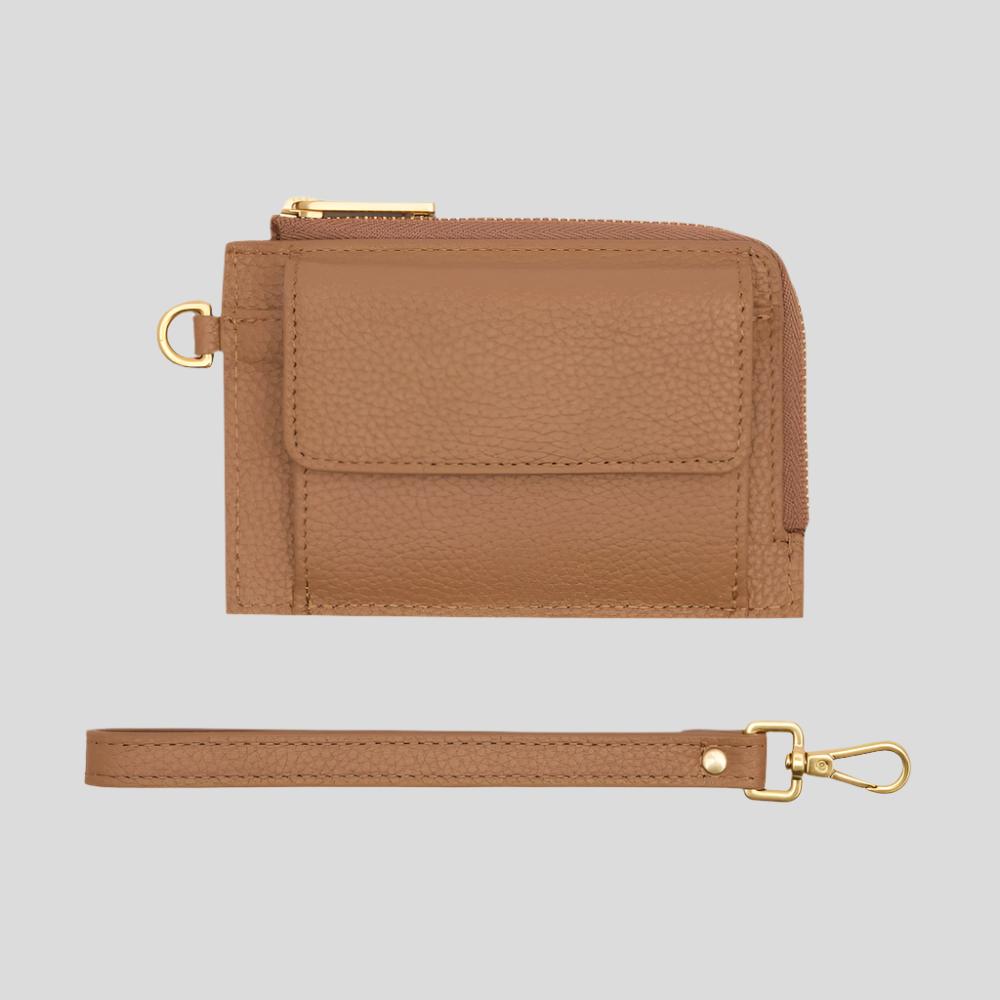 Everyday Leather Mini Wallet for Women & Men - Slim RFID Blocking Bifold Wallet - Tan - Perfect for Travel, Work & Daily Use