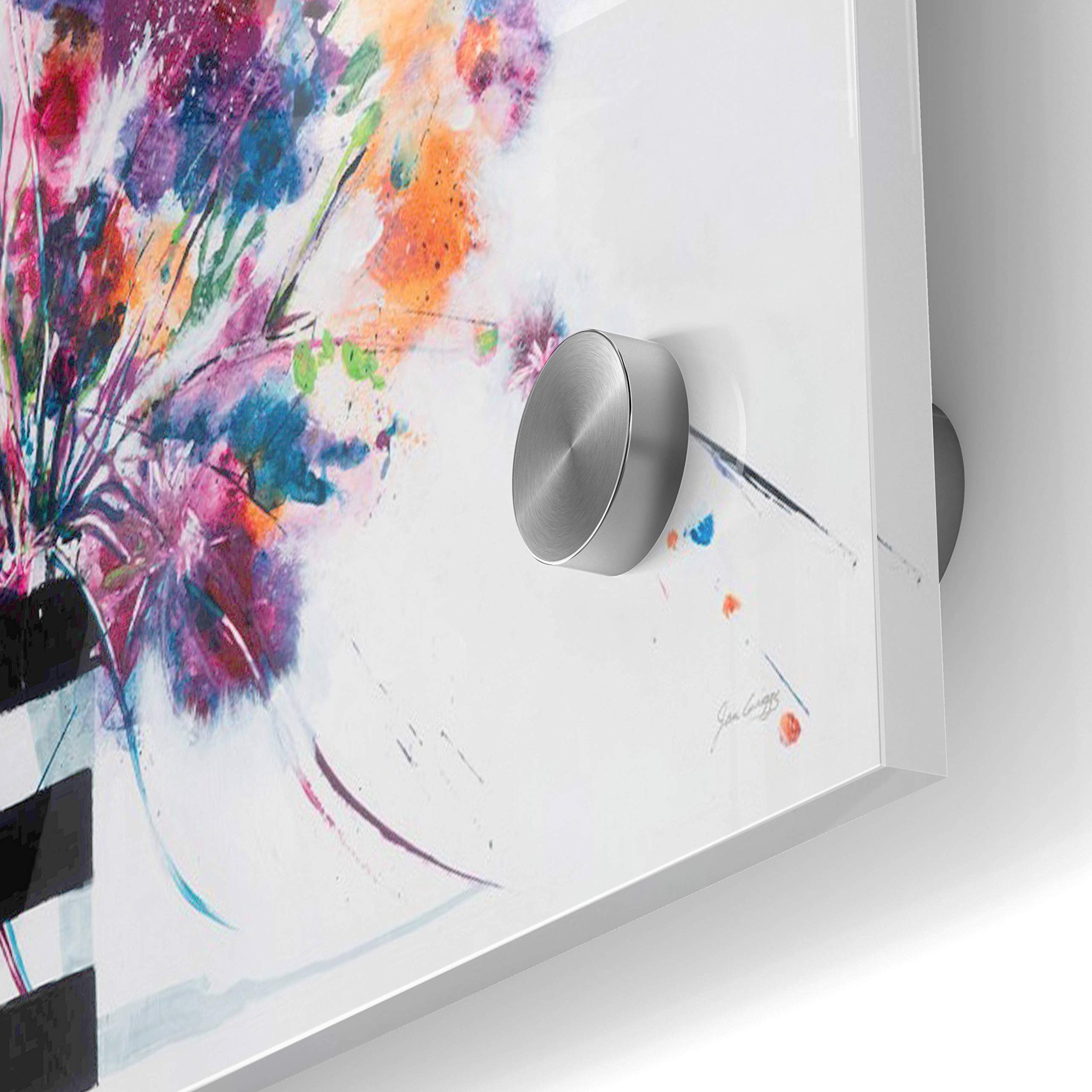 Epic Art 'Stripes' by Jan Griggs - Modern Acrylic Glass Wall Painting 24x36 Inches - Perfect for Living Room, Bedroom & Office Decor