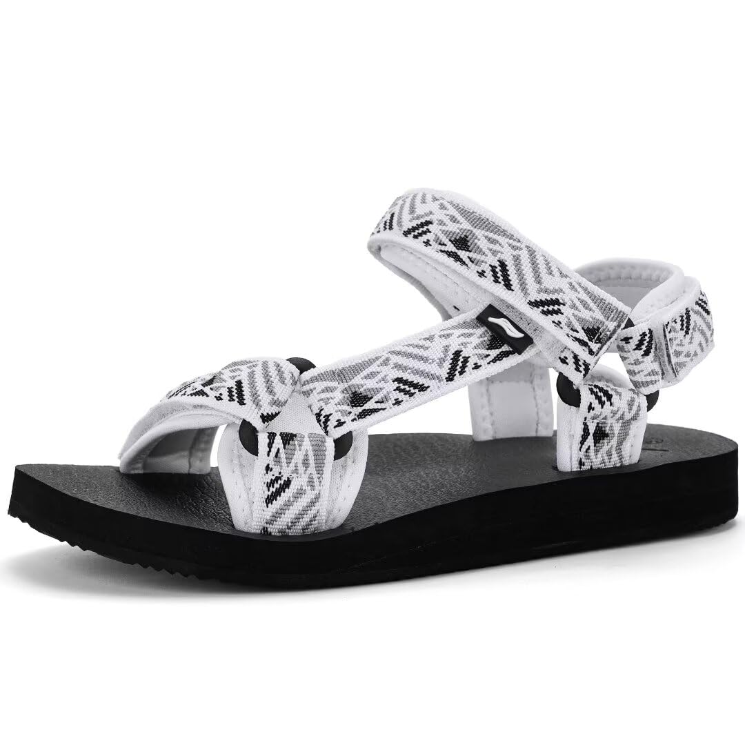 Women's Hiking Sandals with Arch Support & Yoga Mat Insole - Comfortable Athletic Water Shoes for Beach, Travel, Yoga & Outdoor Activities