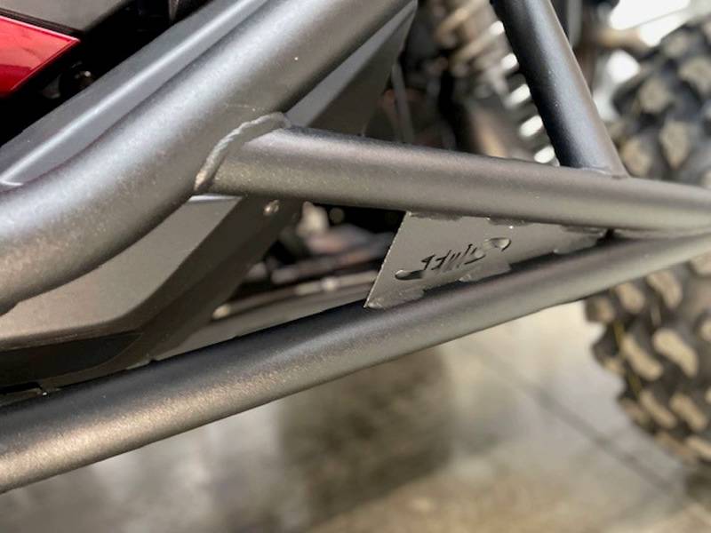 14843 EMP RZR PRO XP & Turbo R Rocker Knockers with Tree Kicker Nerf Bars for 2-Seat UTV - Off-Road Side Protection & Step Bars for Trail Riding & Rock Crawling