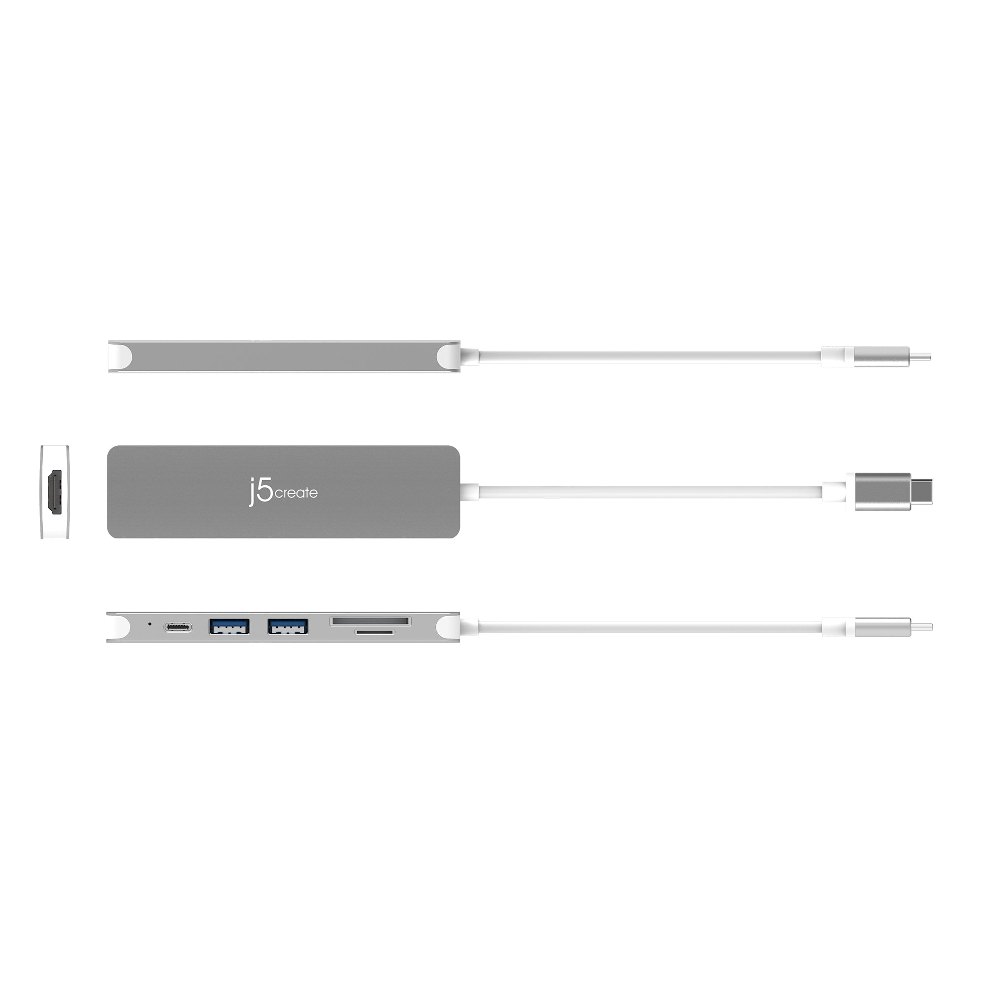 USB C to 4K HDMI Adapter Hub with 4K Ultra HD, Ethernet, USB 3.0 Ports - Perfect for MacBook Pro, Dell XPS, iPad Pro & More | Home Office, Gaming & Entertainment Setup