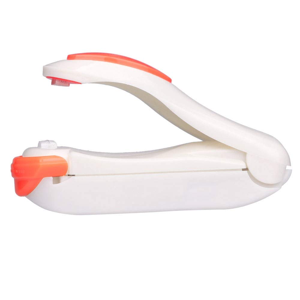Portable Mini Heat Sealer Machine for Plastic Bags - Long Storage Bag Seal Impulse Sealing Device for Food, Clothes & Housekeeping Organization (Beige, Compact Size) | Perfect for Vacuum Packing, Travel & Home Storage