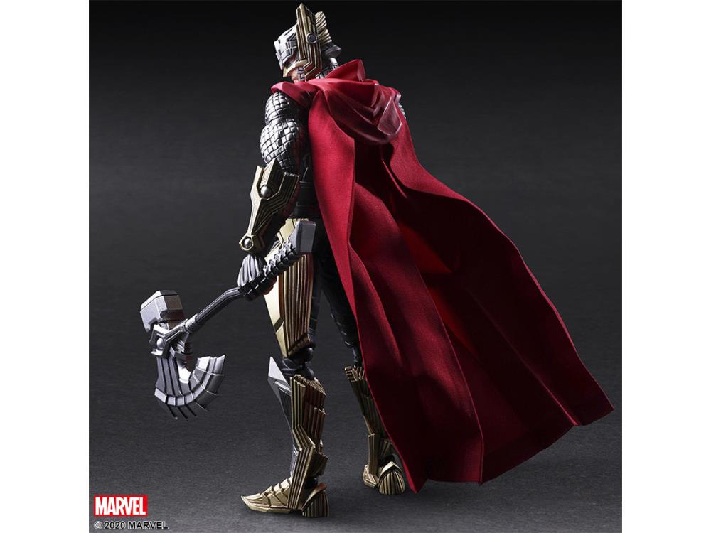 Bring Arts Marvel Universe Variant Thor Action Figure by Square Enix - Collectible Toy for Display & Marvel Fans