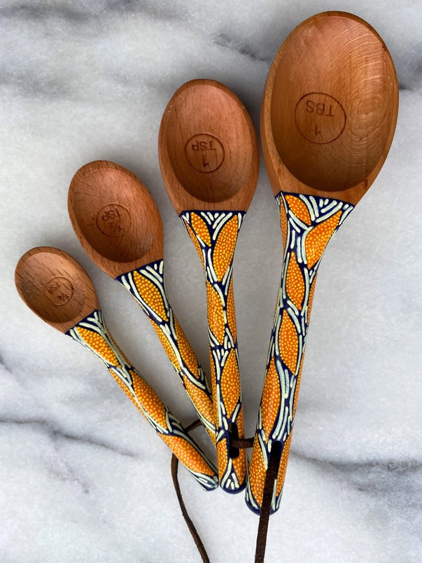 Handcrafted Wooden Measuring Spoons - Perfect for Baking, Cooking & Kitchen Measuring Needs