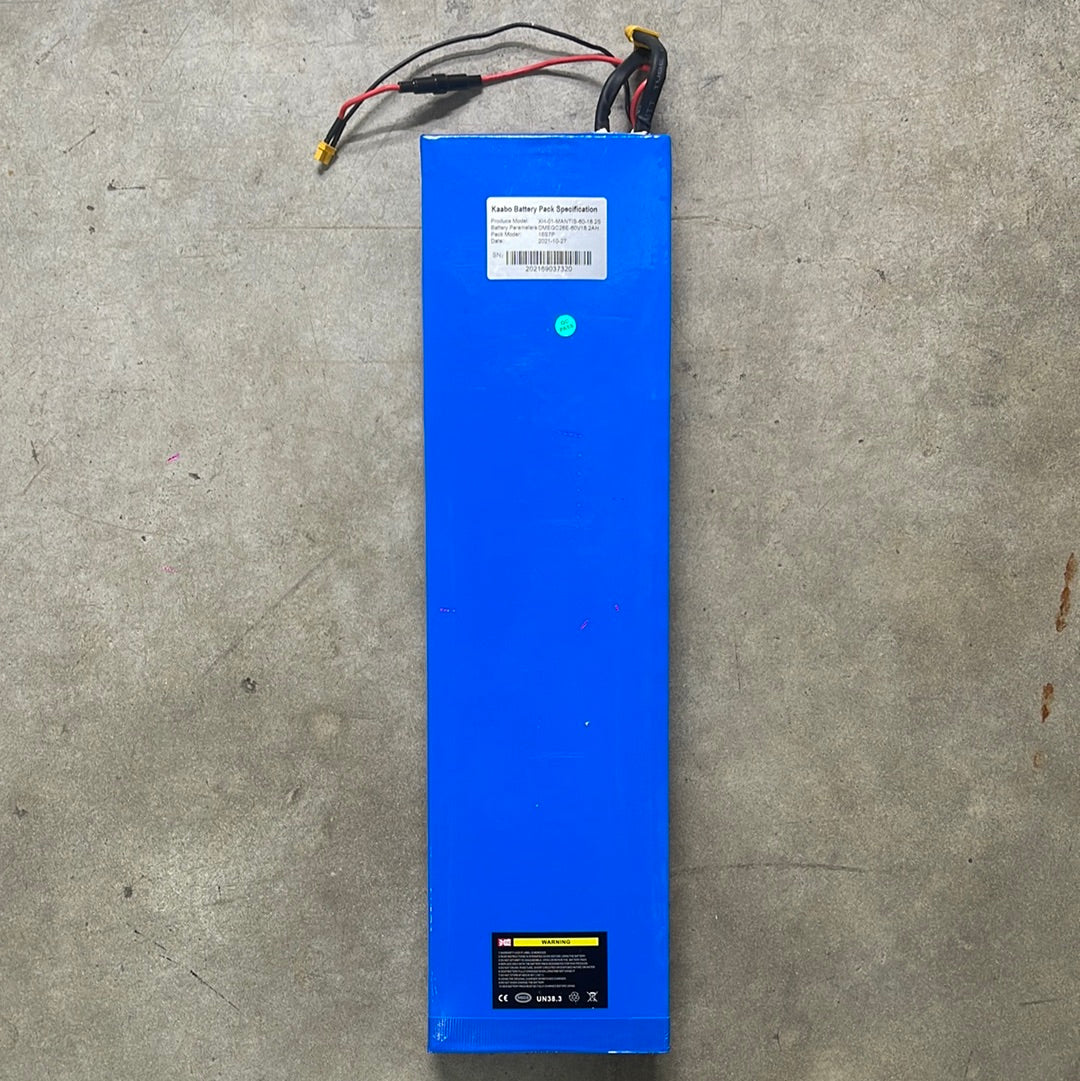 60V 18.2AH FST Lithium Battery for Mantis Electric Scooter - High Performance Dual Battery System for Long Distance Commuting & Outdoor Adventures
