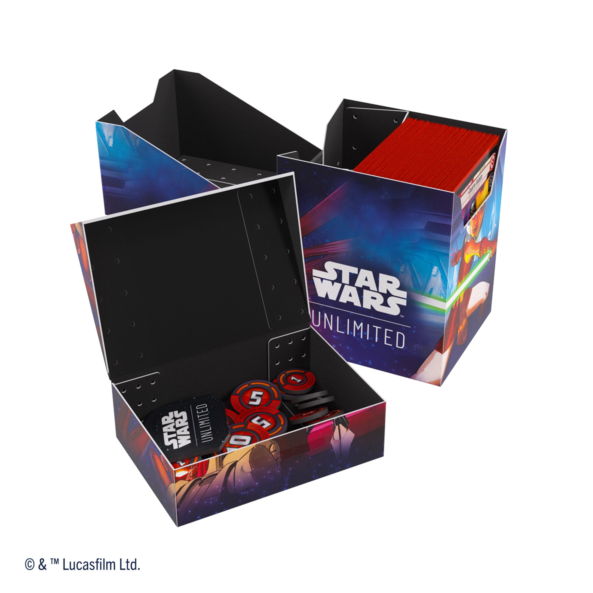 Star Wars: Unlimited Soft Crate with Ahsoka Tano & General Grievous - Perfect for Collectors, Gaming & Home Decor