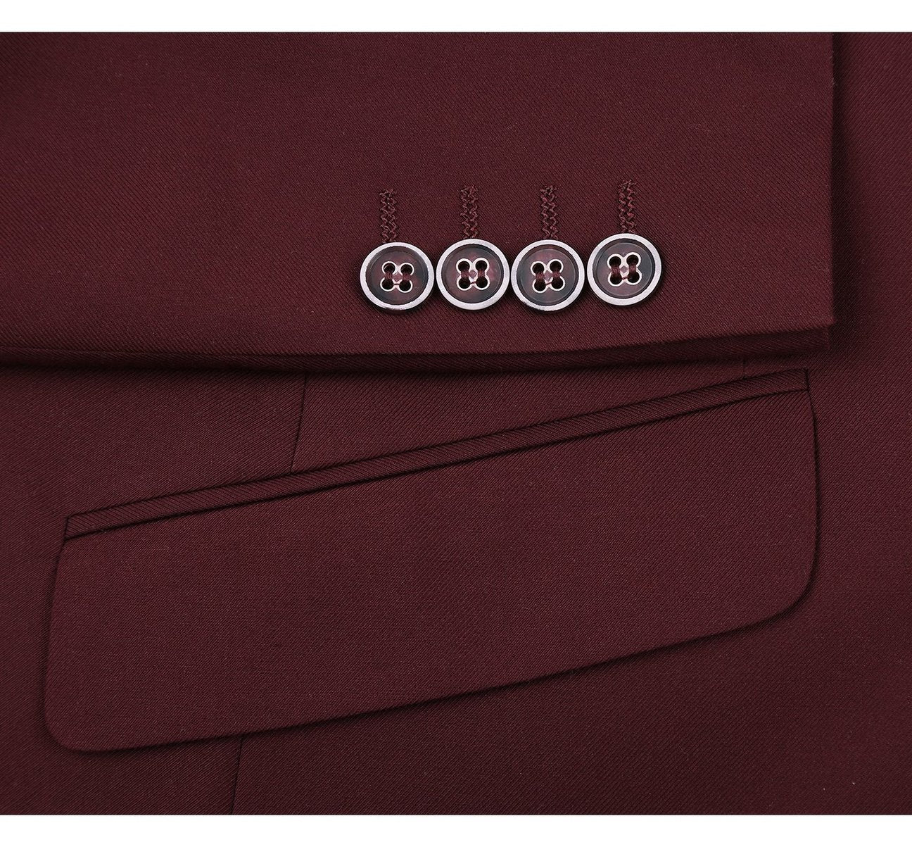 Alessandro Vitello by Renoir Burgundy 2-Piece Slim Fit Single Breasted Notch Lapel Suit | Premium Men's Formal Wear for Weddings, Business Meetings & Special Occasions