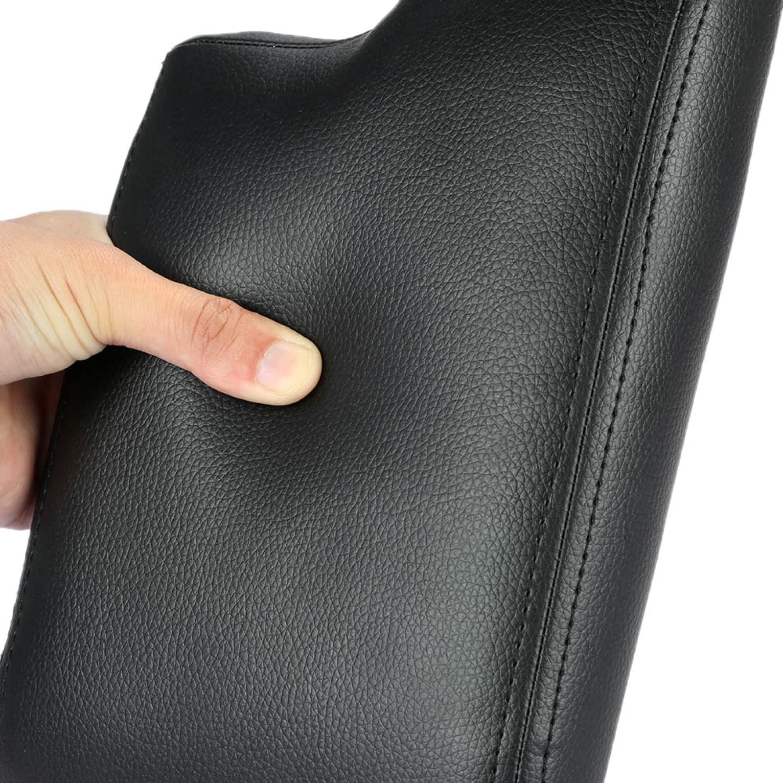 BMW E46 1998-2006 Center Console Armrest Cover Replacement Kit - Premium Leather Car Interior Accessories for Comfort & Style - Perfect for Long Drives & Daily Commutes