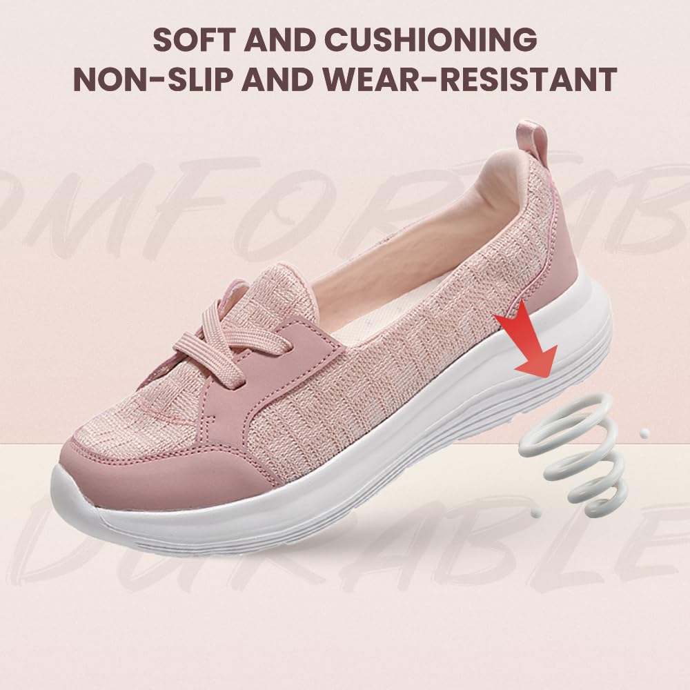 2024 New Women's Orthopedic Walking Shoes - Breathable Slip-On with Arch Support & Non-Slip Sole | Comfortable Footwear for Work, Travel & Daily Activities
