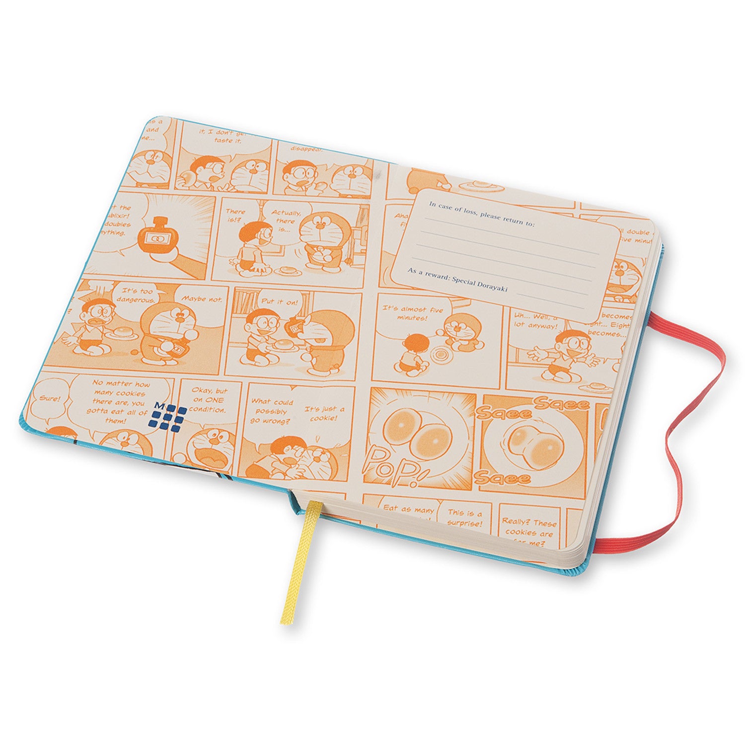 Moleskine Limited Edition Doraemon Hard Cover Plain Notebook - Perfect for Journaling, Sketching & Collectible Gifts for Anime Fans