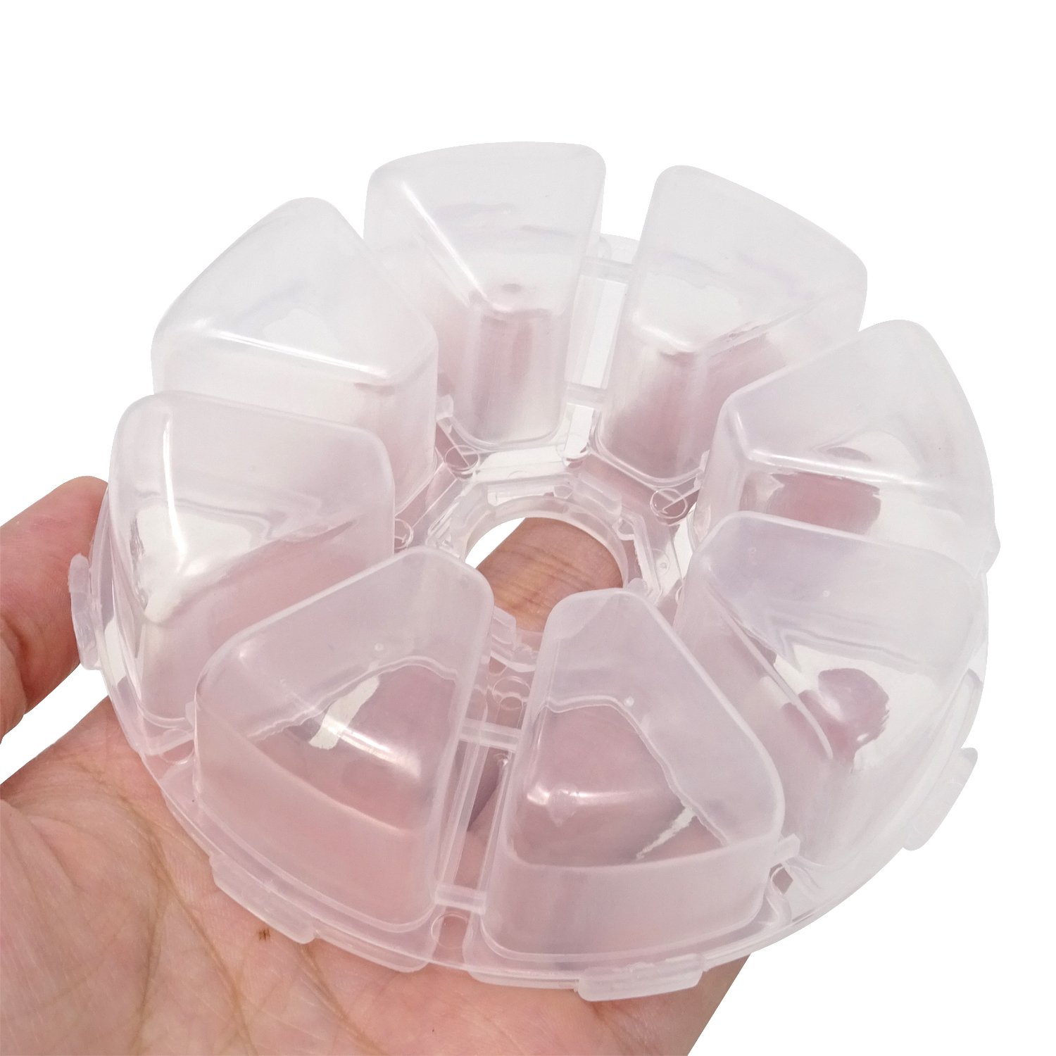 Honbay 2-Piece Plastic Storage Organizer Set - Jewelry Box, Fishing Tackle Box & Pill Case | Perfect for Home Organization, Craft Supplies & Travel Accessories