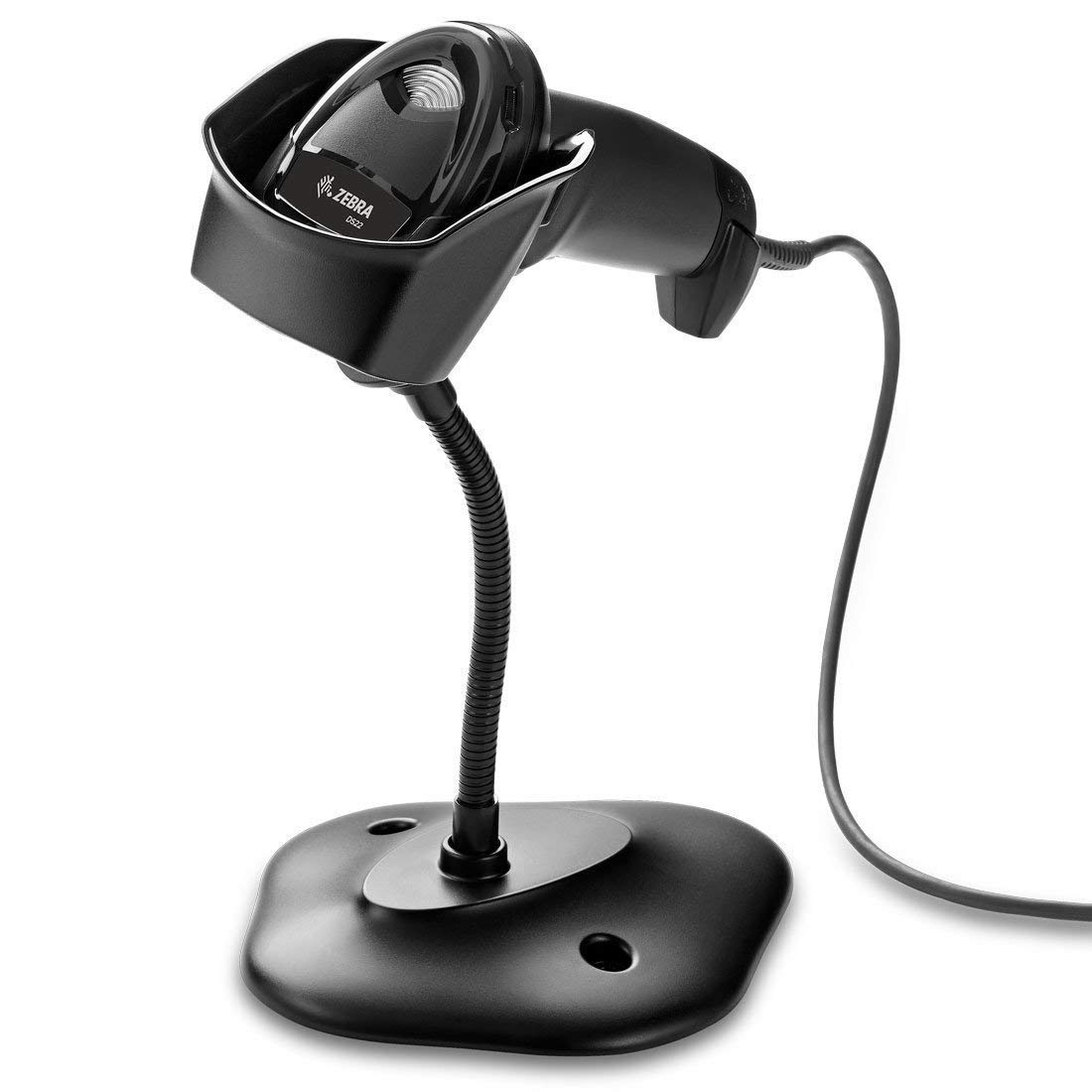 Renewed Zebra DS2208-SR7U2100SGW Barcode Scanner Kit - Includes USB Cable & Stand | Fast Scanning for Retail, Warehouse & Inventory Management