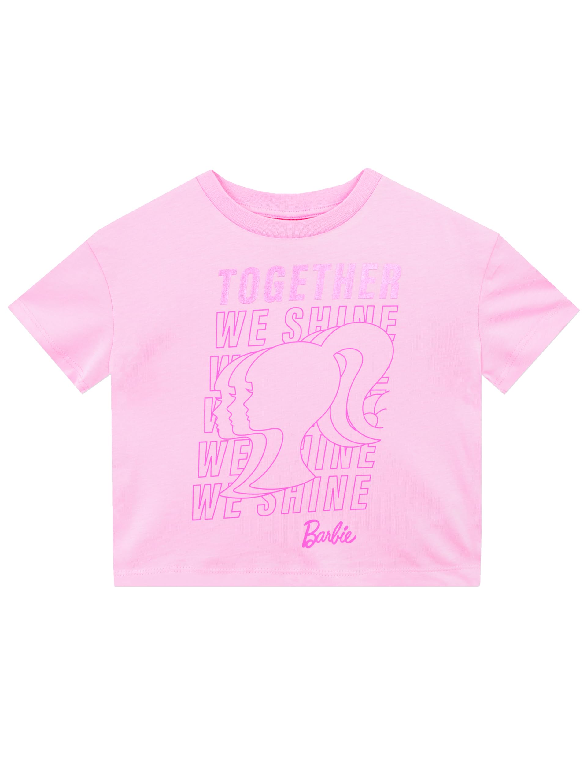 Barbie T-Shirt for Girls | 100% Cotton Summer Top with Short Sleeves | Official Licensed Merchandise | Perfect for Birthday Gifts, Playdates & Casual Wear