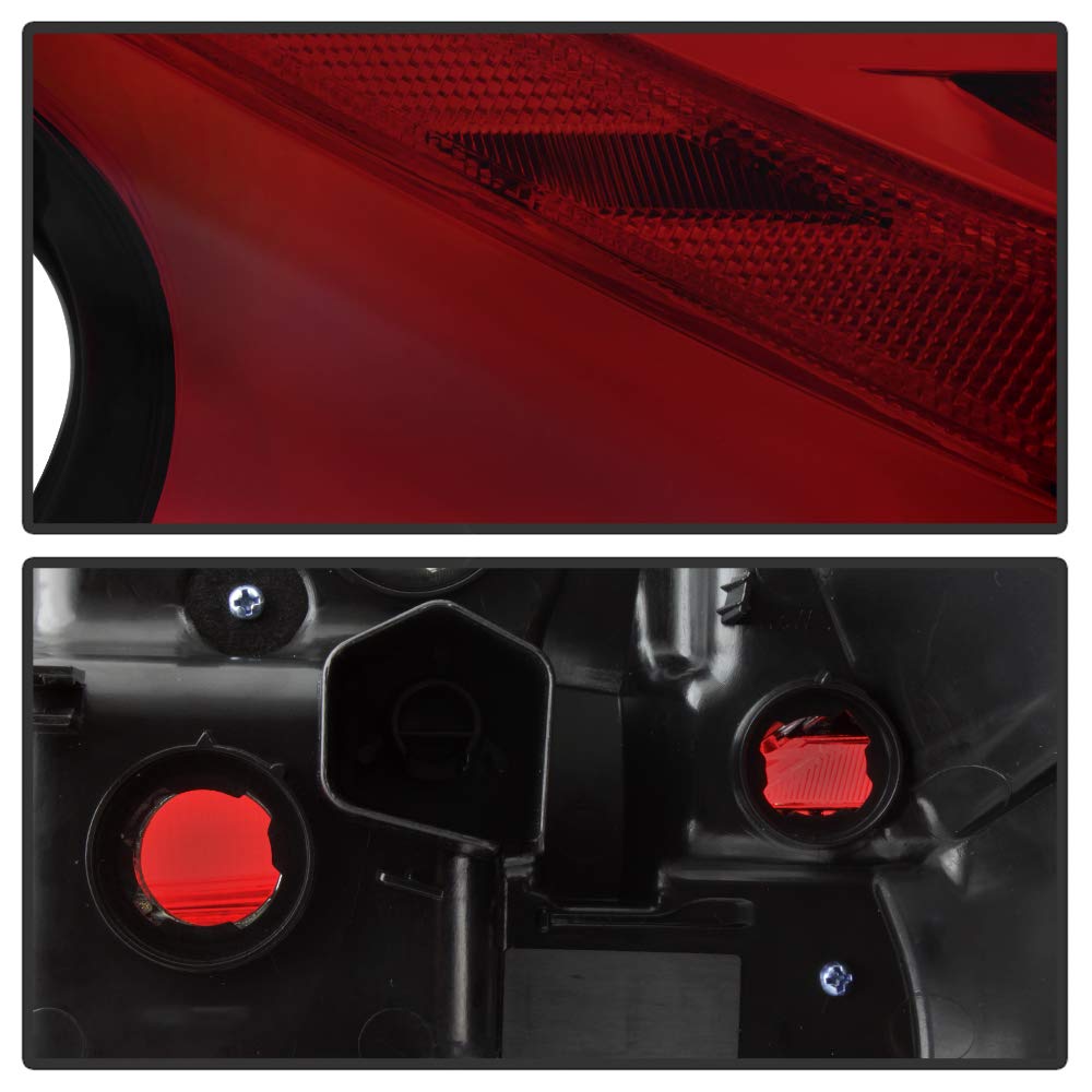 ACANII Red Smoke LED Tail Lights & Brake Lamps - Compatible with 2016-2018 Nissan Altima Sedan (4-Piece Set, Driver & Passenger Side) | Enhanced Safety & Style for Night Driving & Custom Car Upgrades