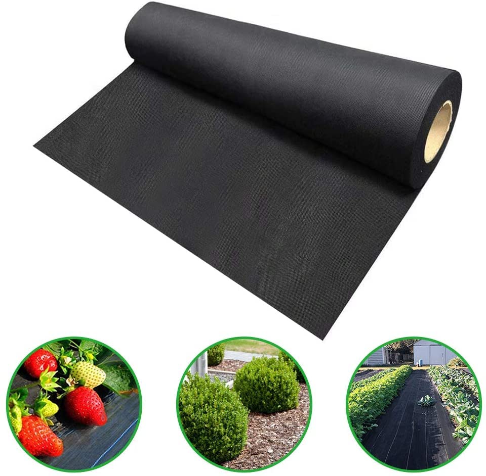 Agfabric Premium 4x300ft Non-Woven Landscape Fabric - 2.3oz Heavy Duty Weed Barrier Ground Cover for Gardening, Lawn & Landscaping | Durable Garden Mat for Weed Control, Moisture Retention & Soil Protection