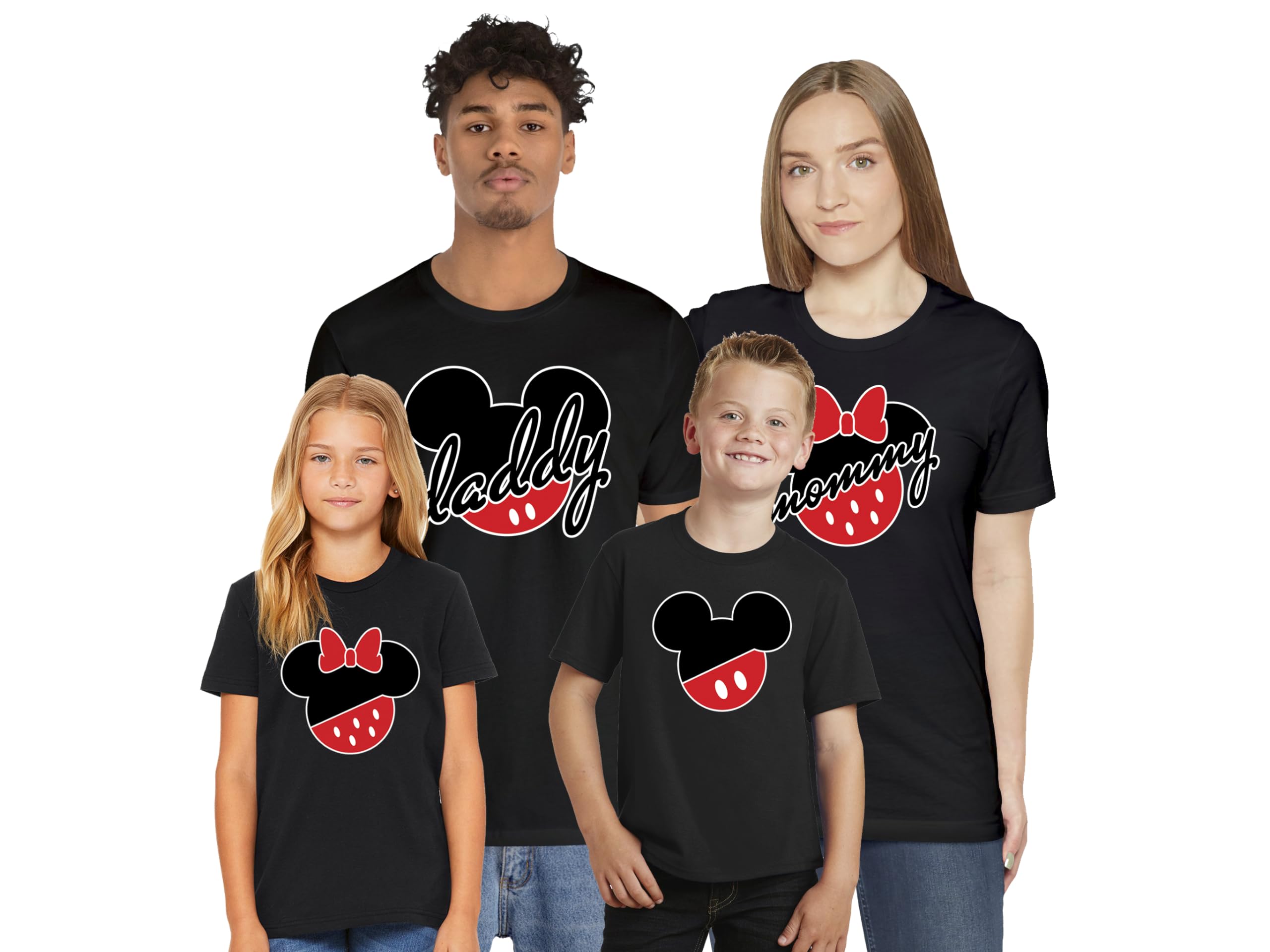 Family Vacation Matching T-Shirts for Couples, Parents & Kids - Fun Disney Mouse Design for Travel, Reunions & Theme Parks