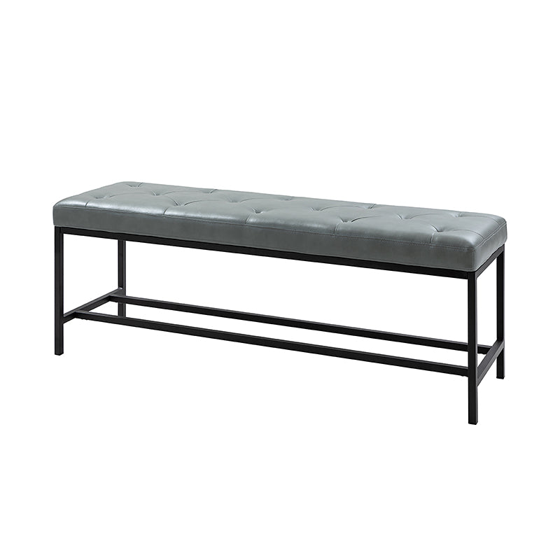 Johannes Upholstered Bench - Stylish Storage Ottoman with Tufted Cushion, Modern Entryway Bench for Bedroom, Living Room & Hallway - Perfect for Seating, Storage & Home Decor