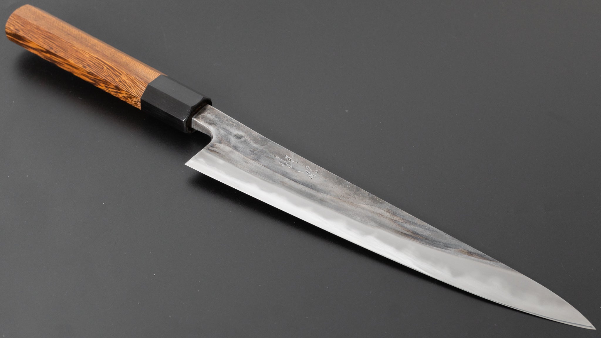 Premium Jiro Tsuchime Sujihiki 210mm Japanese Slicing Knife - Taihei Tagayasan Wood Handle (#379) - Perfect for Sushi, Sashimi & Meat Carving