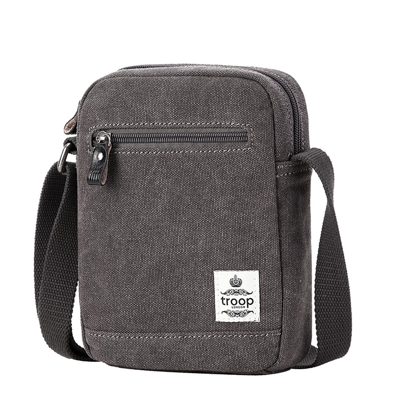 TRP0405 S Troop London Classic Canvas Small Crossbody Bag - Stylish & Durable for Daily Use, Travel, and Outdoor Activities