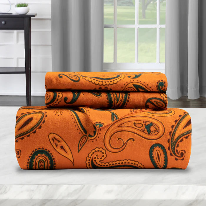 Reversible Flannel Trellis Duvet Cover Set with Pillow Shams - Soft Cozy Bedding for Winter - Perfect for Cold Weather & Holiday Home Decor