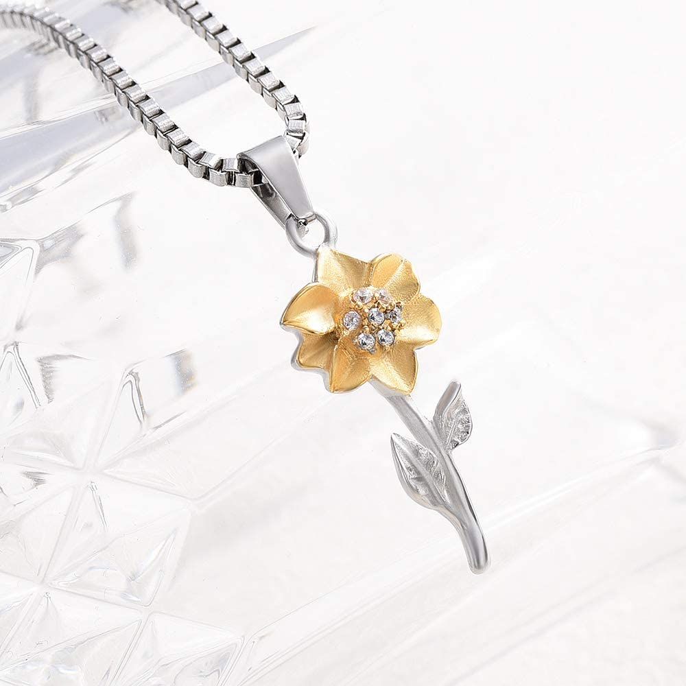 **Cremation Jewelry for Ashes - Memorial Urn Necklace, Ring & Bracelet Set - Daisy & Sunflower Design - Keepsake Funeral Jewelry for Loved Ones - Perfect for Remembrance & Special Occasions**
