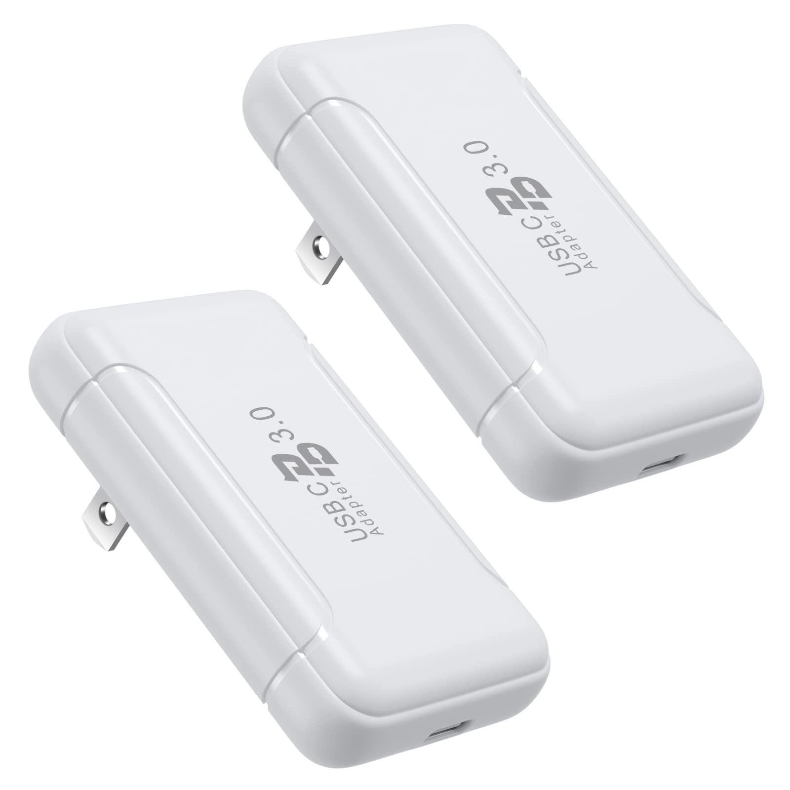 Besgoods 20W USB C Wall Charger Fast Charging Block - Dual Port PD 3.0 Power Adapter with Foldable Plug for iPhone 14/13/12 Pro Max, Galaxy S22/S21, Pixel 6/5, iPad Pro, AirPods, Apple Watch 8/7/SE - Perfect for Travel, Office & Home Use (2-Pack)