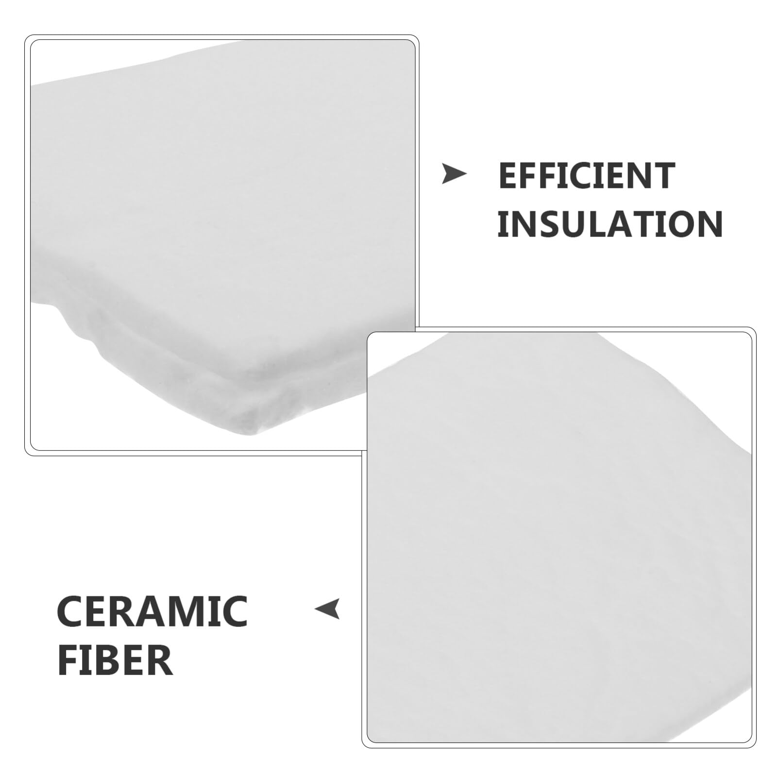 SUPVOX 2-Pack Ceramic Wool Sheets for Fire Pits - High-Temperature Resistant Wick for Bioethanol Tabletop Fire Bowls - Extends Burning Time - Perfect for Outdoor Patio, Camping & Backyard Gatherings