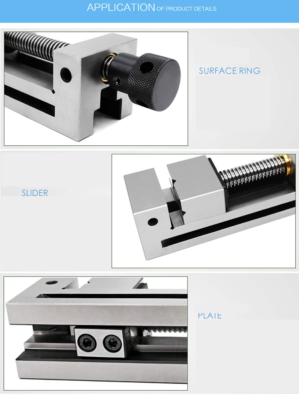 QGG73 Manual Precision Tool Vise Grinder - Flat Tongs for Surface Grinding, Milling & EDM Machines - High Accuracy Workholding for Metalworking & DIY Projects