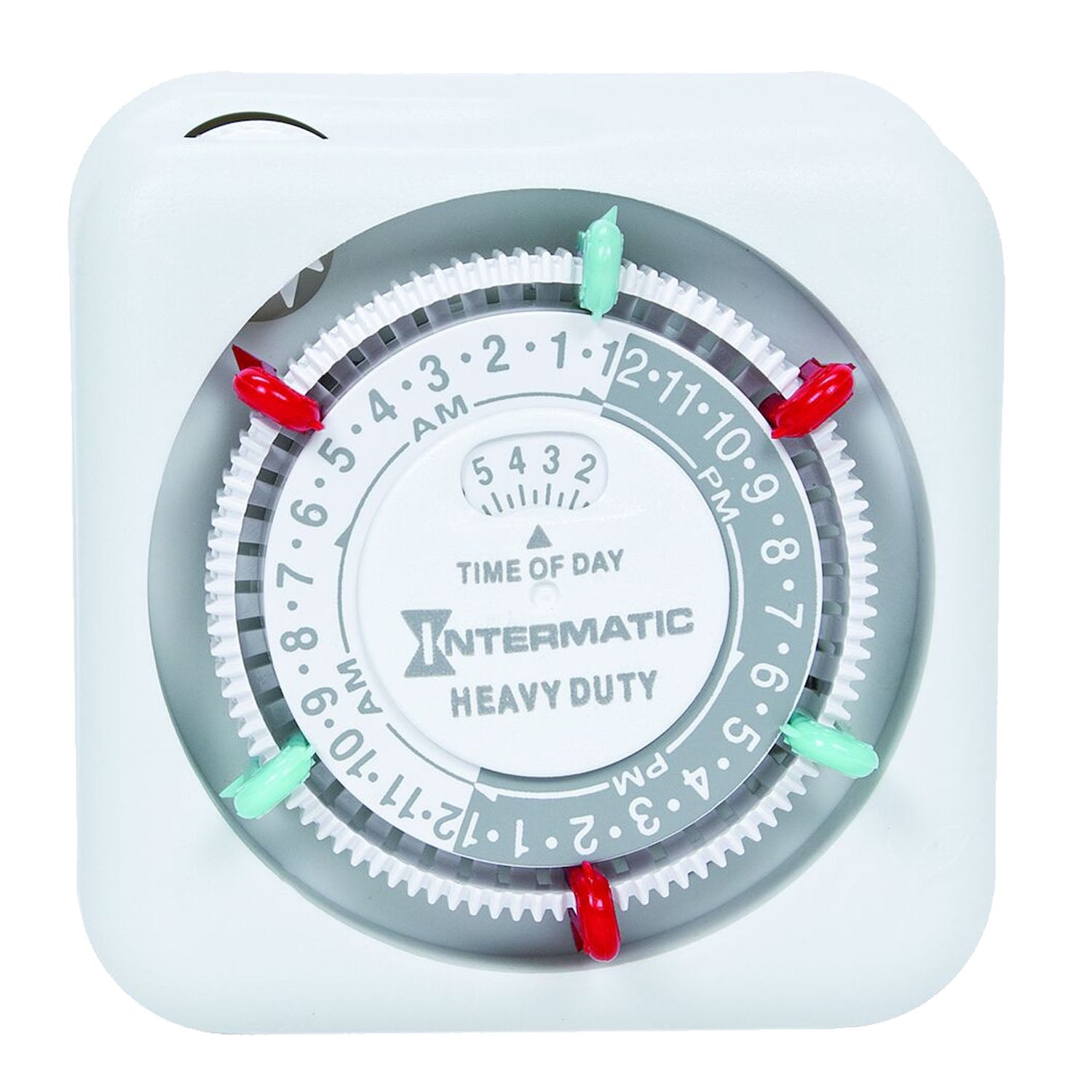24 Hour Heavy Duty Indoor Mechanical Plug In Timer - Programmable Outlet Timer for Lights, Appliances & Holiday Decorations - Perfect for Home, Office & Energy Saving Use