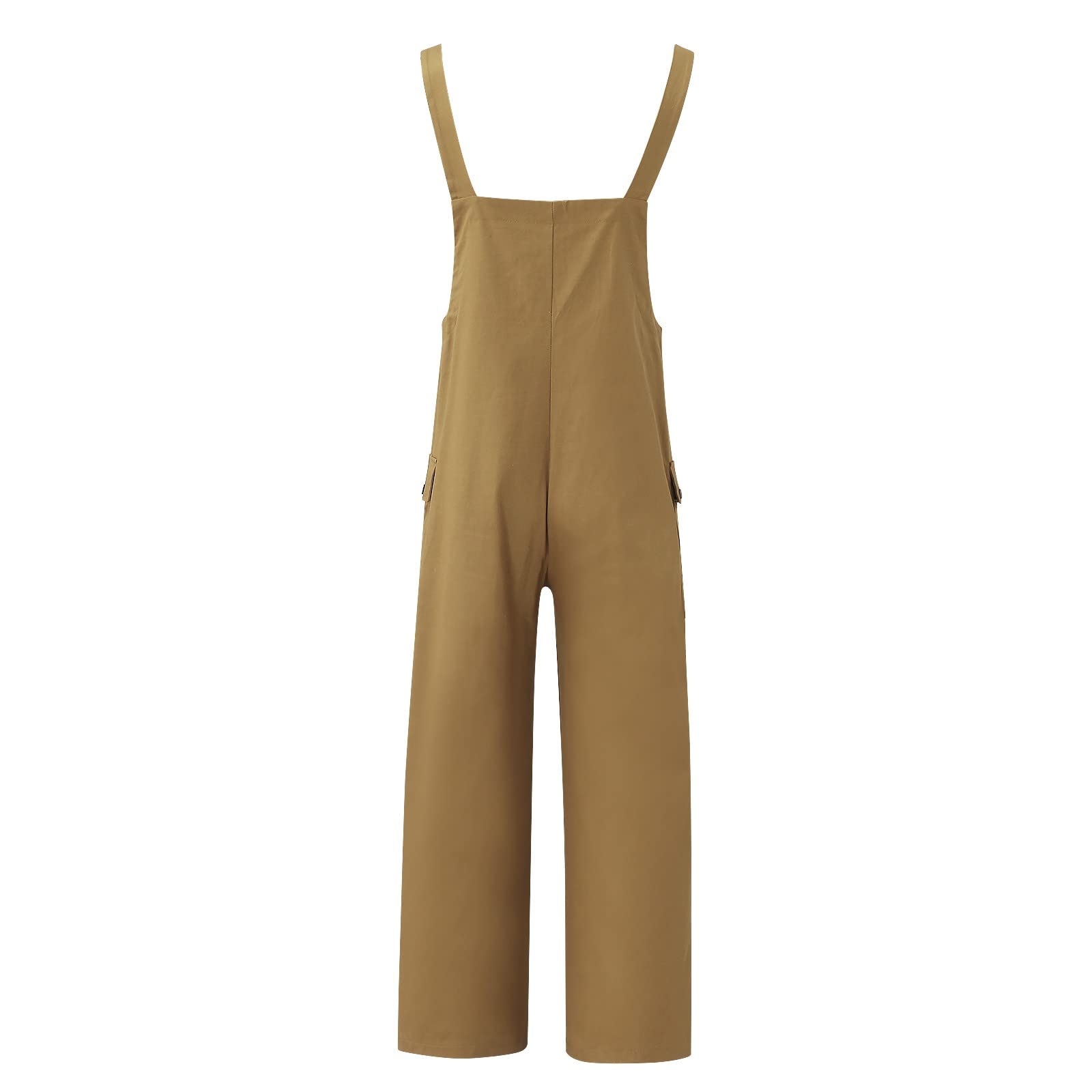 Beokeuioe Men's Work Trousers - Durable Cotton Dungarees with Multi-Functional Side & Back Pockets - Heavy Duty Protective Overalls for Construction, Carpentry, and Outdoor Work