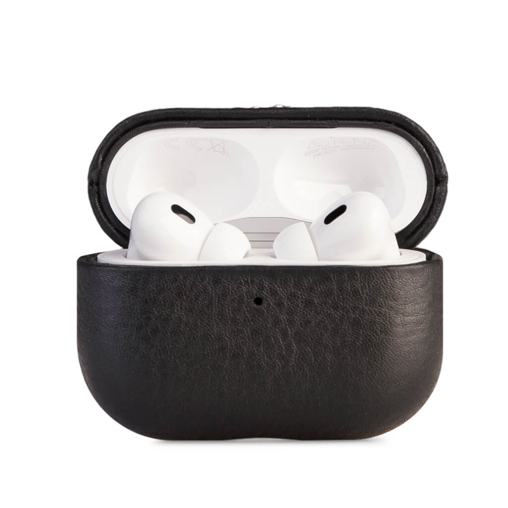 Premium AirPods Pro 2 Leather Case (2nd Generation) - Protective Cover for Apple AirPods Pro 2 - Perfect for Travel, Workout & Daily Use