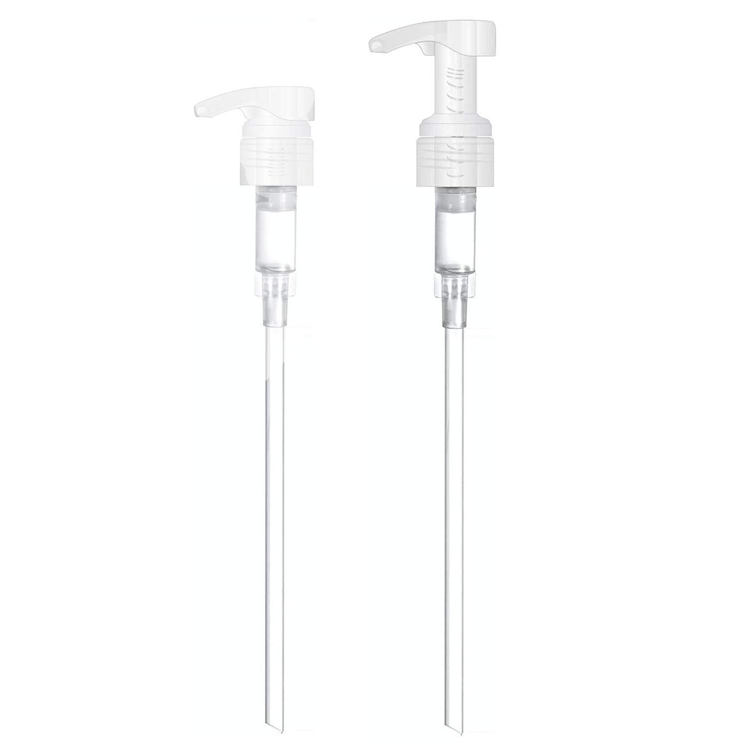 2-Pack Universal Pump Dispenser for Shampoo & Conditioner Bottles - Rust-Free Plastic Dispenser Fits 1L (33.8oz) Containers - Perfect for Lotion, Soap & Liquid Products - Home & Salon Use