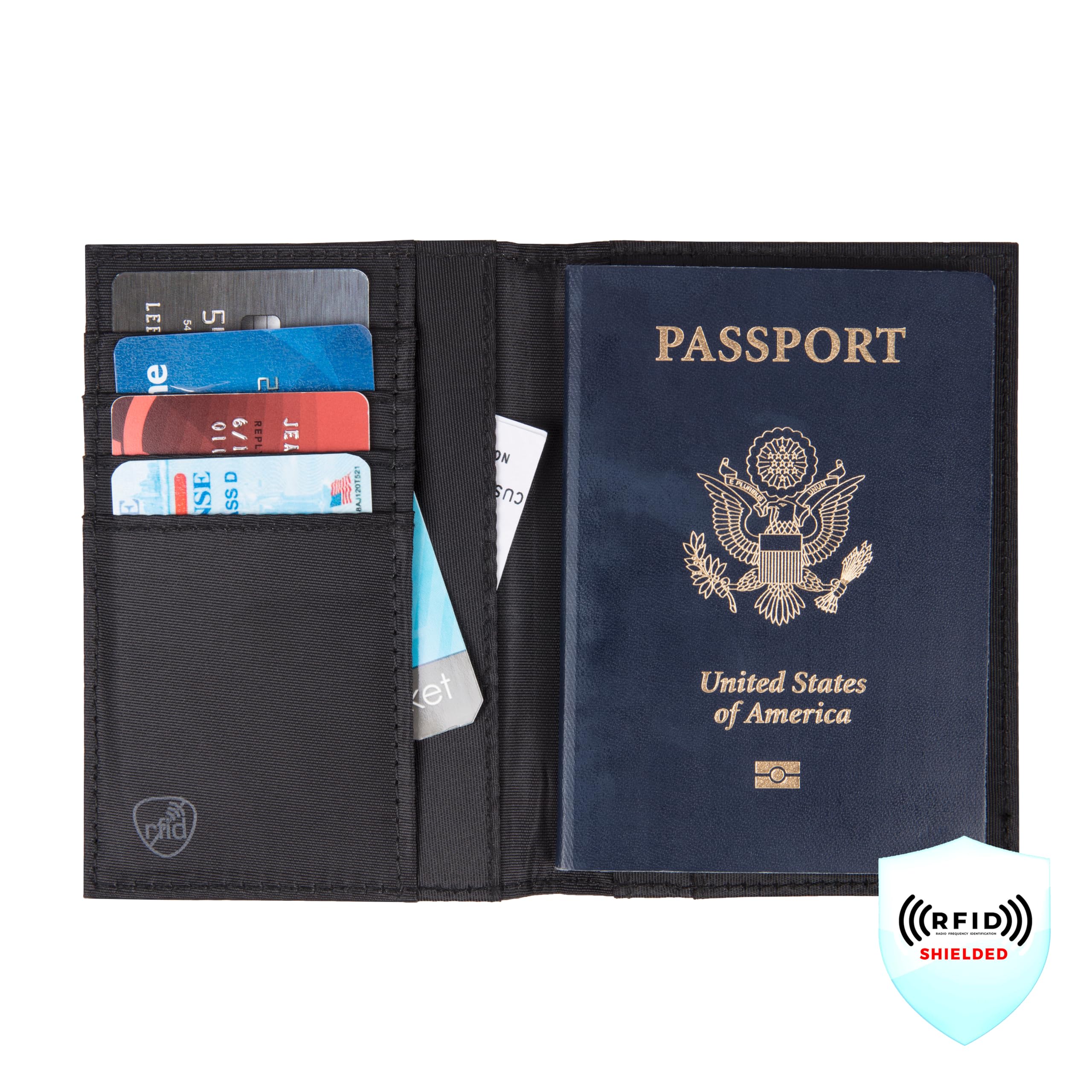 Travelon RFID Blocking Passport Holder - Secure Travel Wallet for Women & Men, Anti-Theft Document Organizer with Zipper Closure (Gray) | Perfect for International Trips, Business Travel & Vacation Essentials