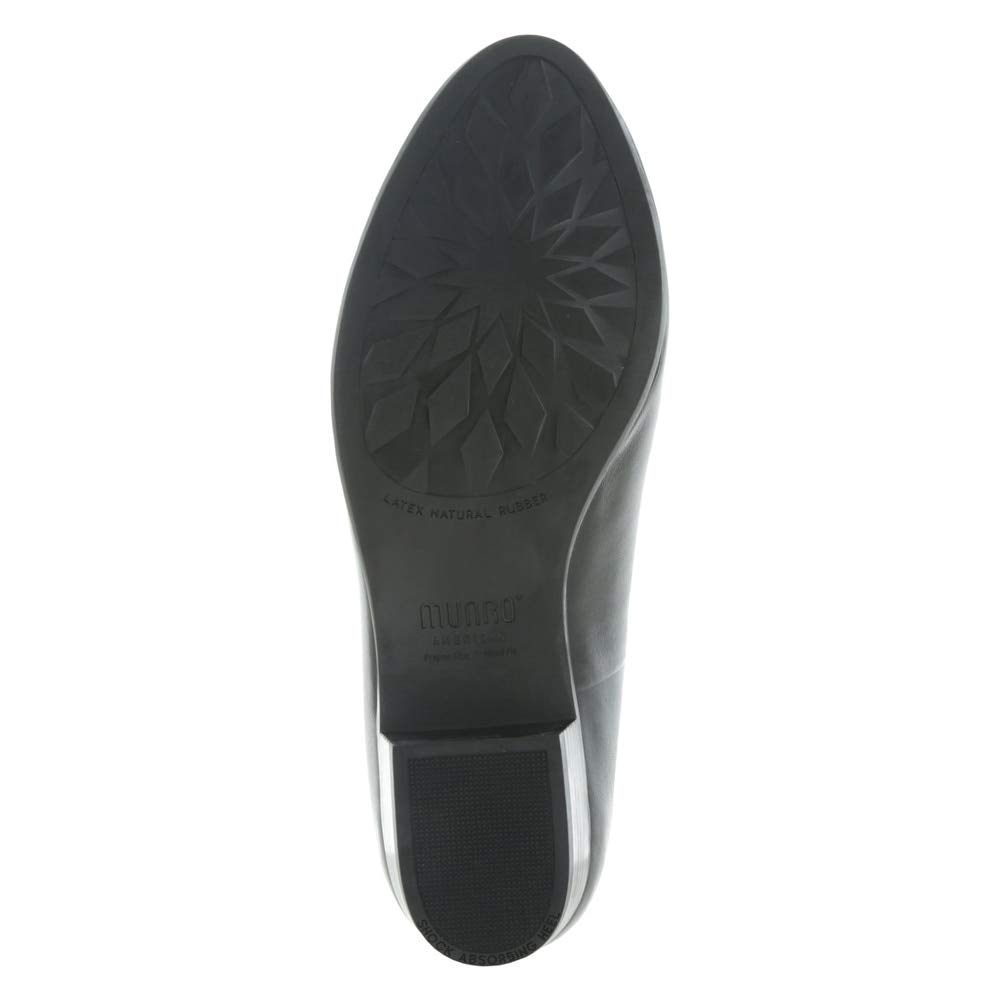 Munro Women's Kiera Almond Toe Loafers - Comfortable Slip-On Shoes for Work, Office & Casual Wear | Leather Loafers for Women with Cushioned Insoles