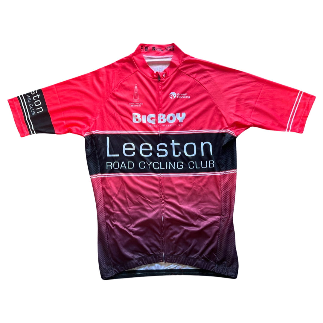 Leeston Cycling Club Men's Relaxed Fit Bike Jersey - Breathable & Comfortable Cycling Shirt for Road & Mountain Biking - 2XL Size for Sale - Perfect for Commuting, Training & Long Rides