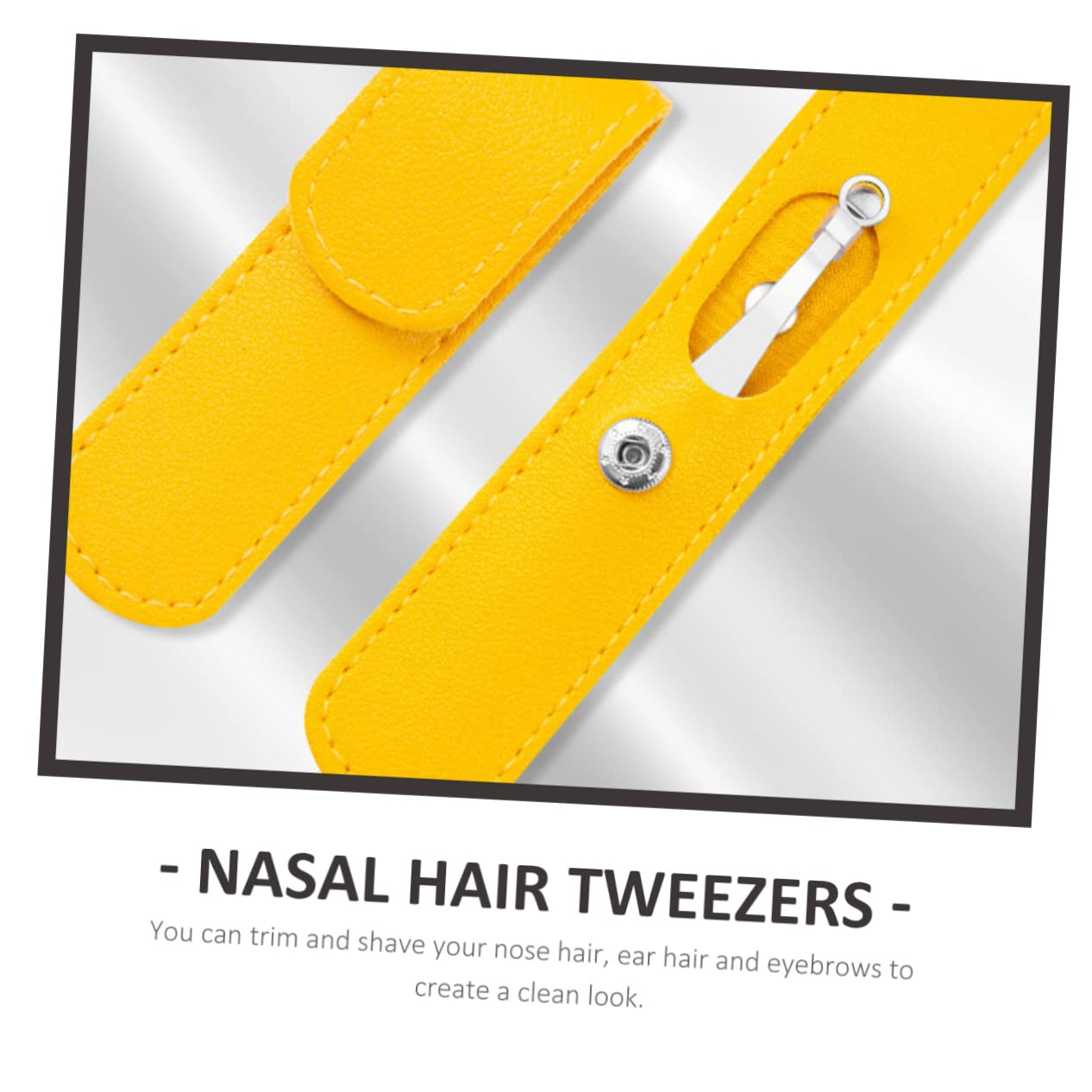 Waterproof Stainless Steel Nose Hair Trimmer - Compact Round Head Design for Easy Grooming, Travel & Makeup Bag Essentials