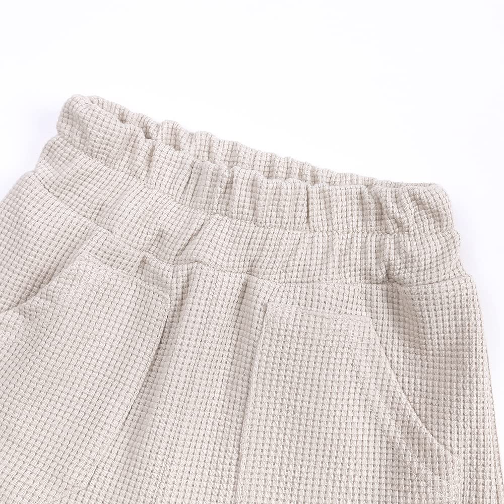 MYGBCPJS Baby Boys & Girls 2-Piece Cotton Outfit Set - Short Sleeve Top + Bloomer Shorts | Soft & Comfortable Summer Playwear for Toddlers