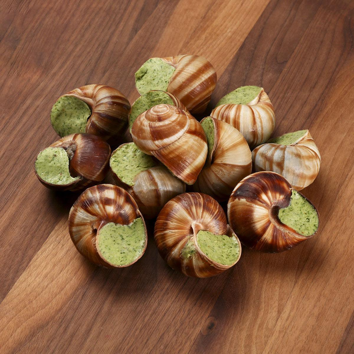 Premium French Burgundy Escargot - XXL Jumbo Size (12 Pieces) | Previously Frozen | Gourmet Snails for Fine Dining, French Cuisine & Special Occasions