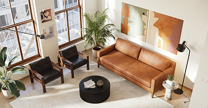 Zyon Sofa - Modern Comfortable Couch for Living Room, Bedroom & Office - Stylish Home Furniture for Relaxing & Entertaining