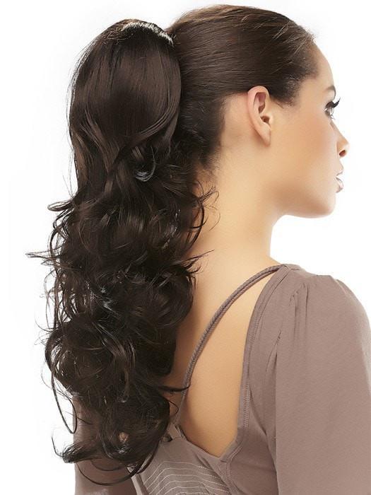 Foxy Clip-In Synthetic Ponytail Hair Extension - Natural Look & Easy to Use for Parties, Weddings & Daily Styling